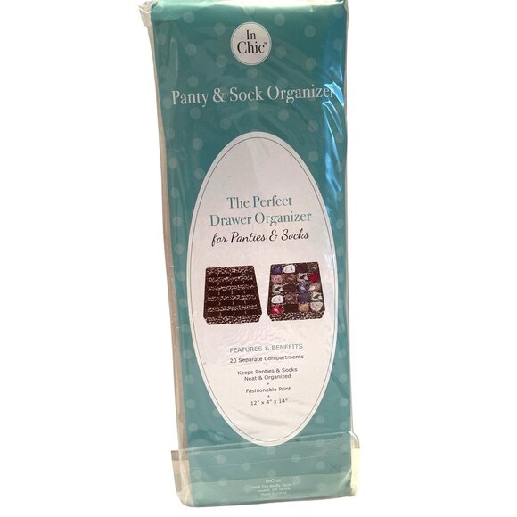 Perfect Drawer Lingerie Organizer Storage Sections Compartments Leopard Print - Picture 5 of 7